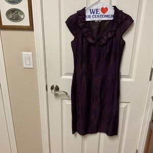 Antonio Melani size 0 burgandy metallic dress